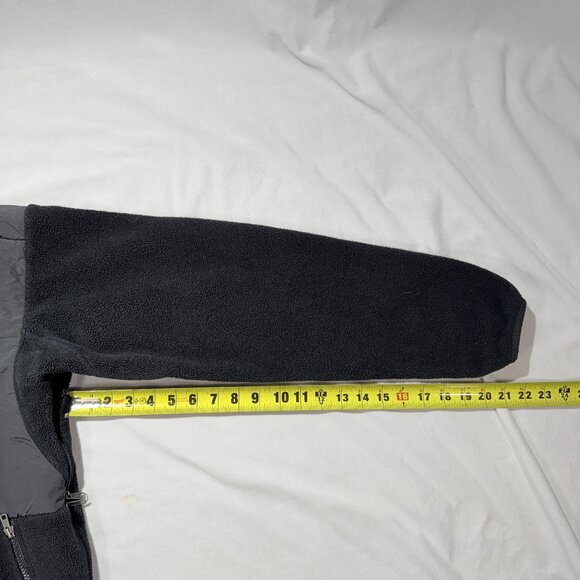 North Face Men's Technical Fleece Hybrid Jacket Medium Black Winter Work out - Picture 6 of 9